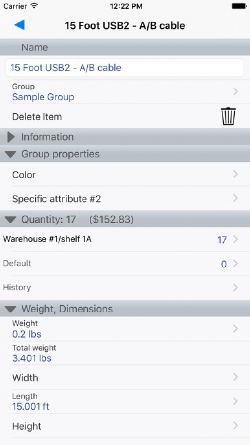 Stock Control: Manage your Items and Inventory