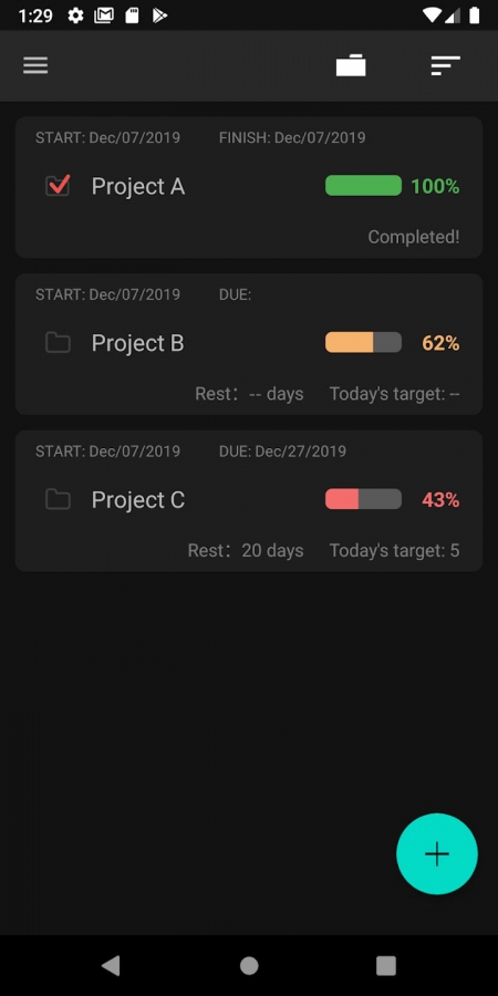 Progress of Project